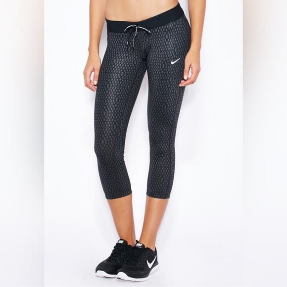 Nike Mirror Mesh Relay tights running athletic workout tights womens sz Small - Picture 1 of 13